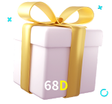 Receba seus bônus de boas-vindas no 68D